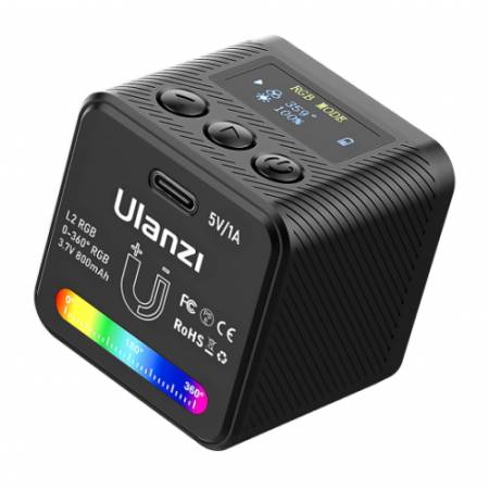 Ulanzi L2 - lampa LED, RGB, 4 x 4 x 4 cm